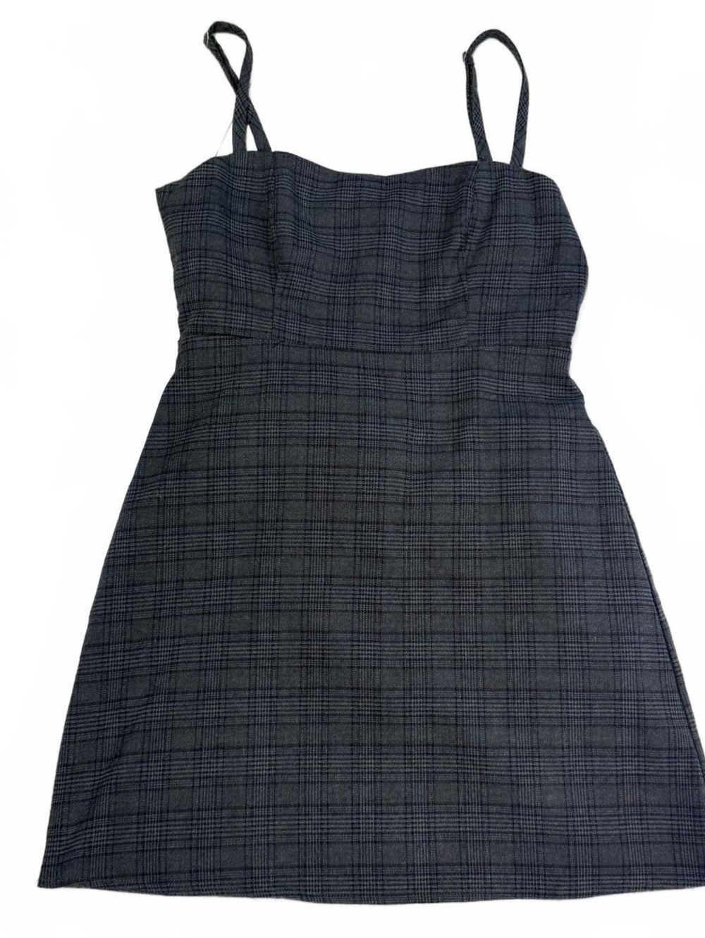 Honey Punch Plaid Mini Dress with Spaghetti Straps size Medium